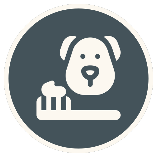 dog brushing teeth